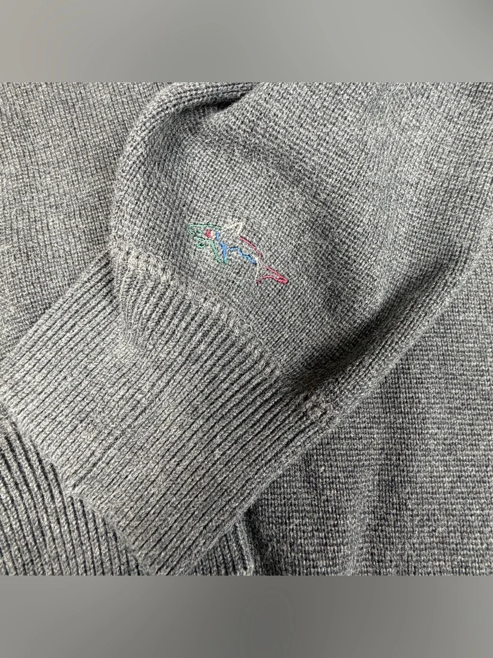 Greg Norman Collection Men's Dark Charcoal Crewneck Sweater